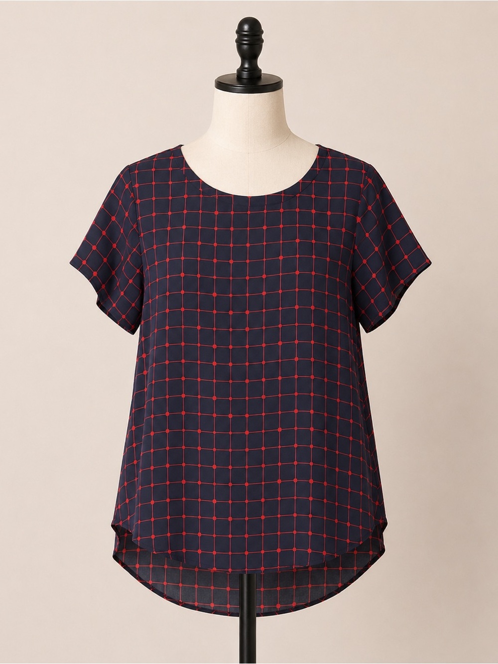 Banana Republic Navy and Red Blouse